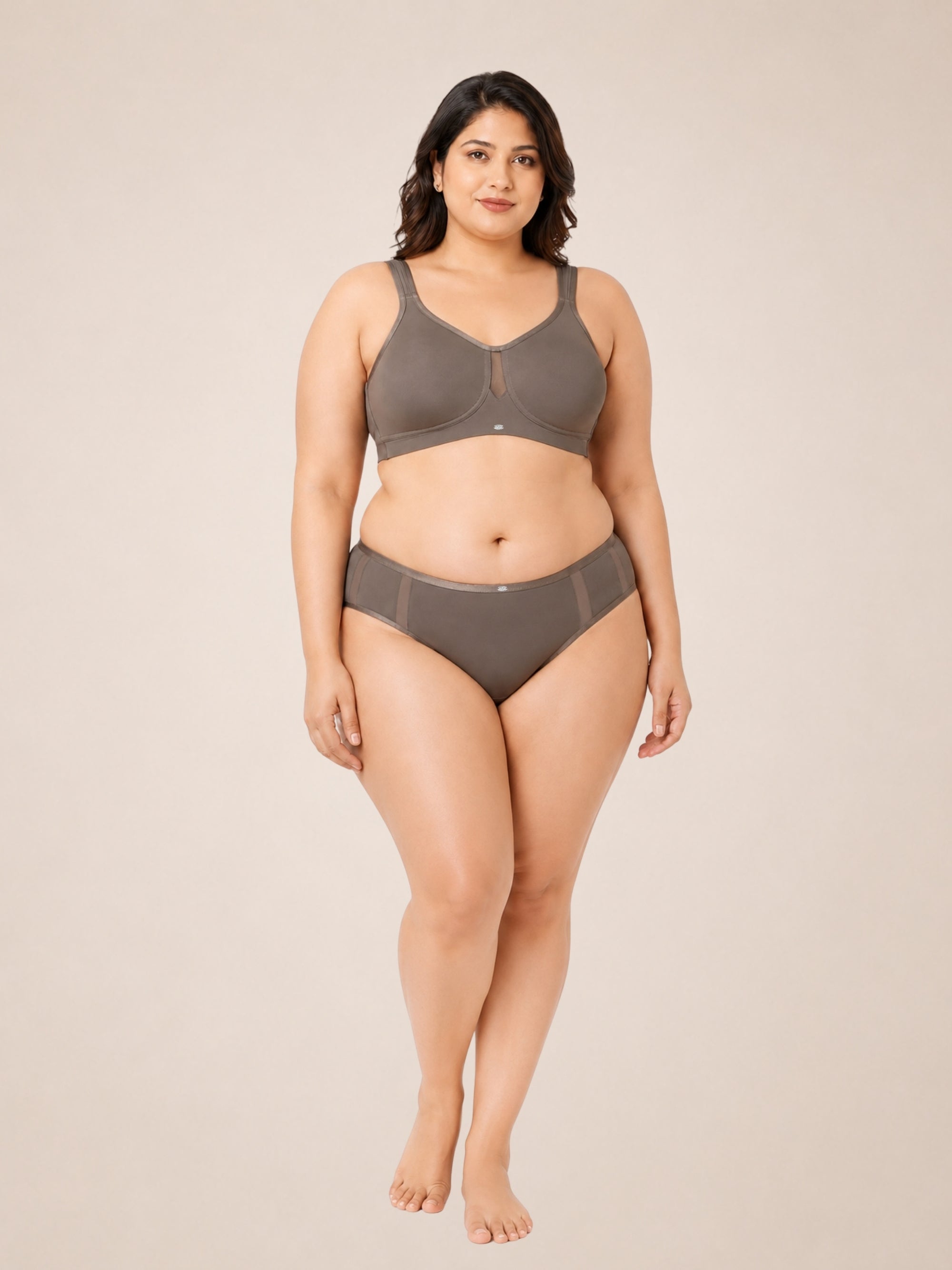 Full Coverage Minimizer Bra with No-Show Cups
