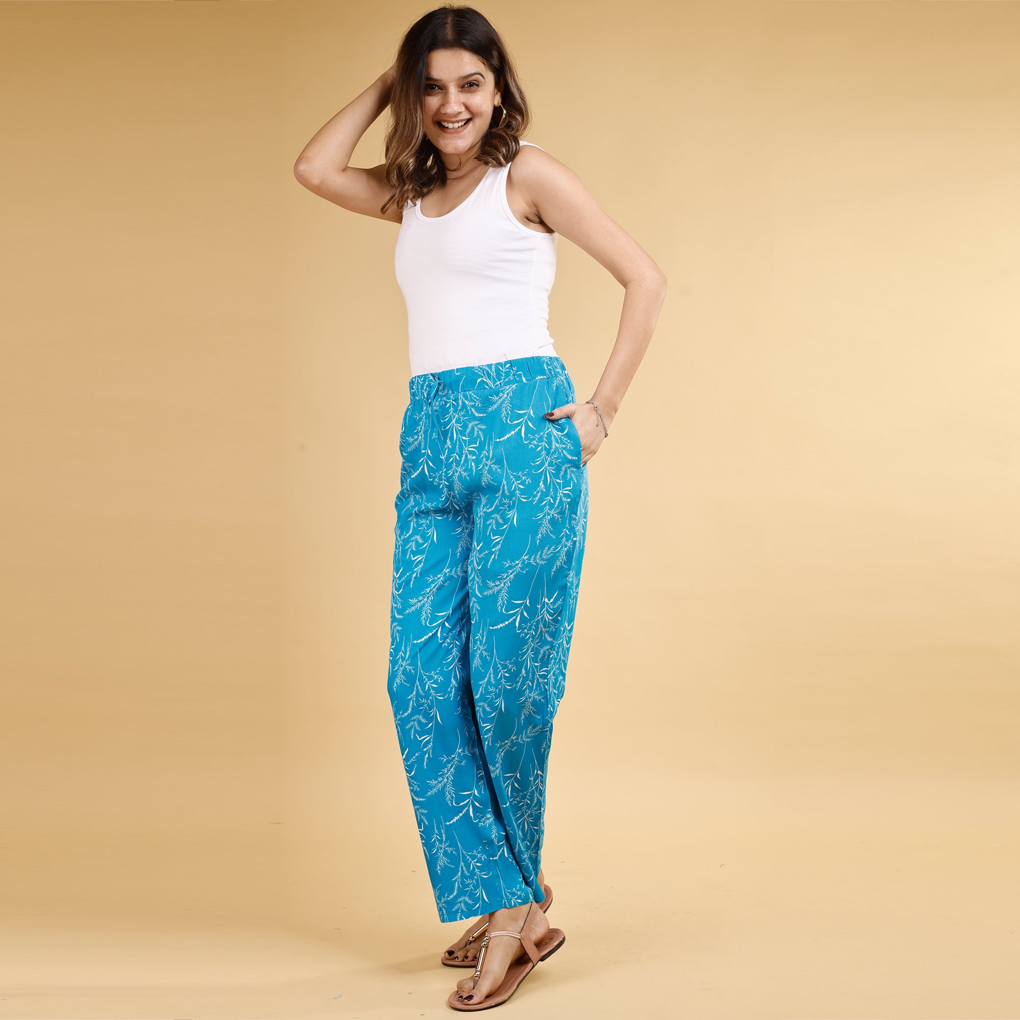 Supersoft Rayon Printed Pyjamas with Pockets