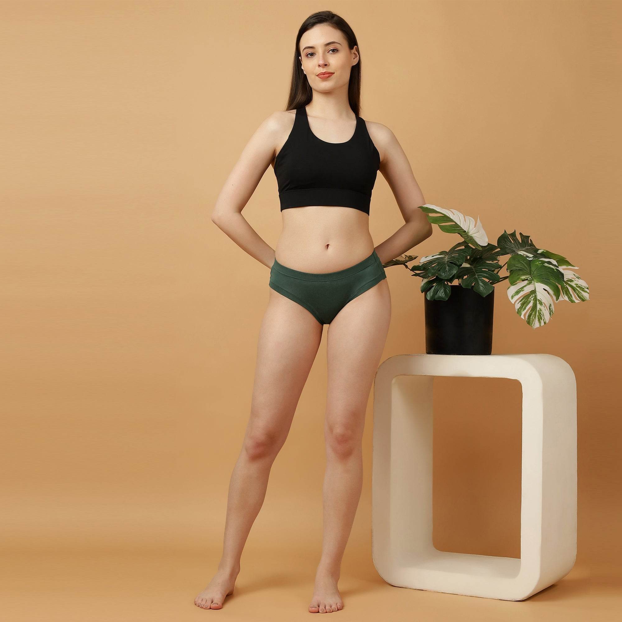 SOIE Woman - Mid Rise Stretch Cotton Seamless Full Coverage Shorty Panty (Pack of 2) - Panty -for Women