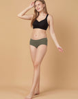 Mid Rise Cotton Hip Hugger Brief with Shiny Edge Waist (Pack of 3)
