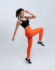 Seamless Quick Dry High Compression Butt Lifting Ankle Length Sports Leggings AT-21