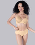 Ultra-Lightly Padded Soft Underwired Breathable Spacer Cup Bra- CB-142