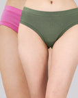 Mid Rise Seamless Cotton Panty - 2CK-33