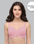 SOIE Woman - Full Coverage Padded Non Wired Ultrasoft Seamless Bra - Bra -for Women