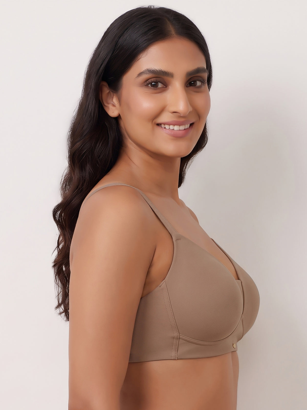 Lightly Padded Full Coverage Bra with Breezy Mesh Detail