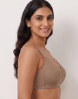 Lightly Padded Full Coverage Bra with Breezy Mesh Detail