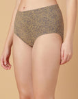 Tummy-Smoothing Printed High Waist Cotton Briefs – Pack of 3