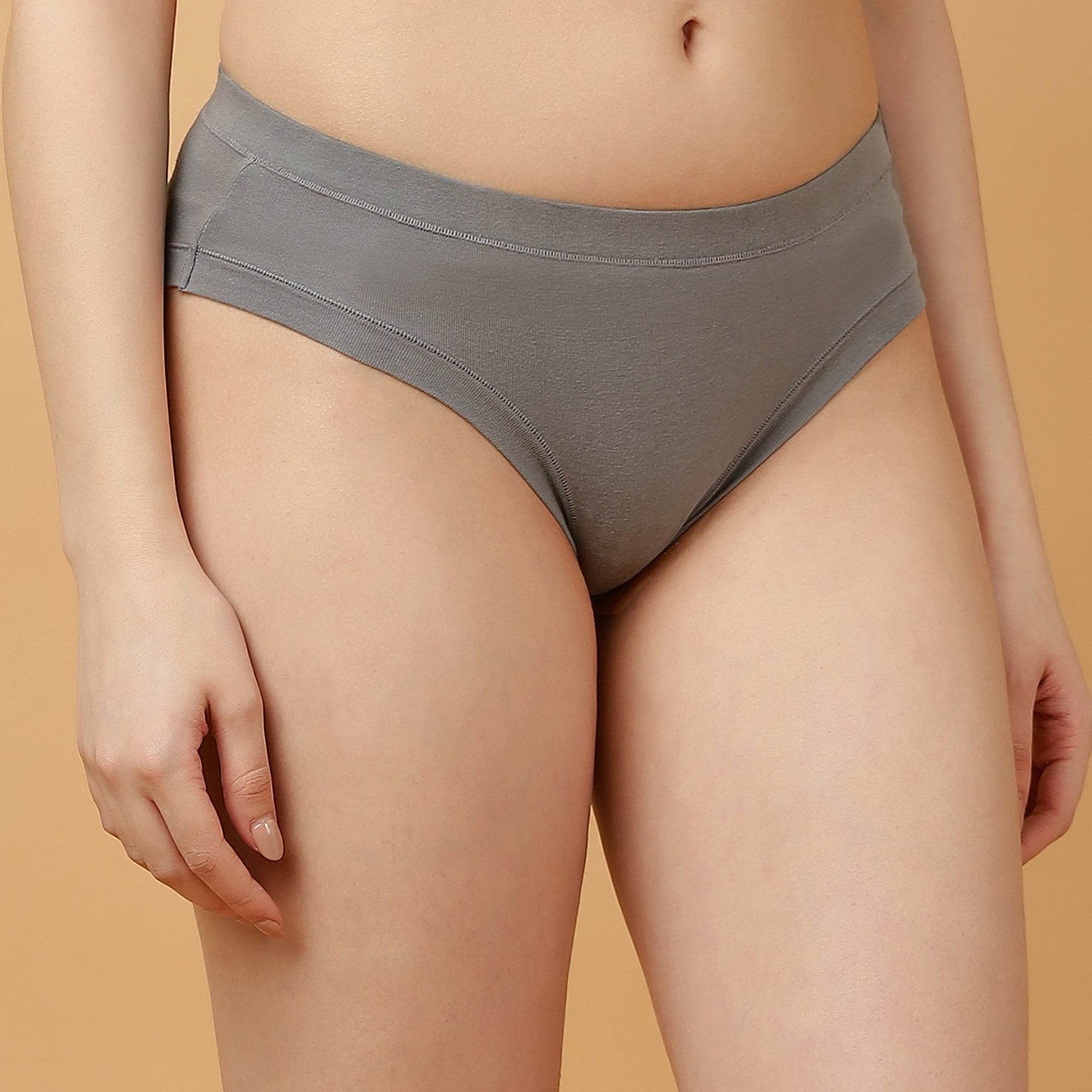 SOIE Woman - Mid Rise Stretch Cotton Seamless Full Coverage Shorty Panty (Pack of 2) - Panty -for Women