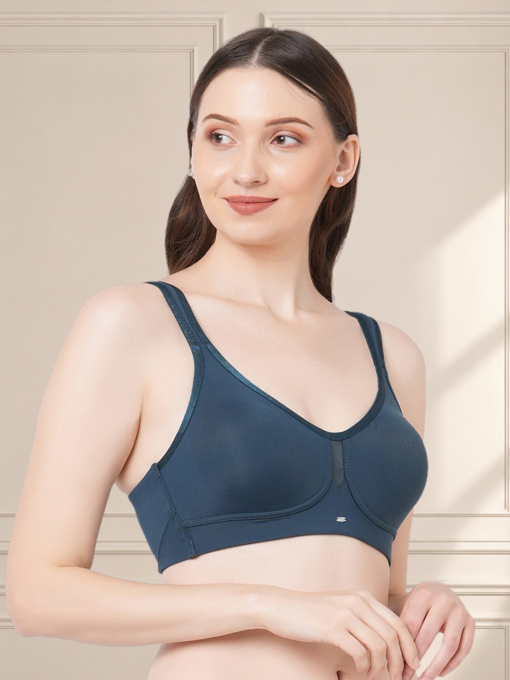 Full Coverage Minimizer Bra with No-Show Cups