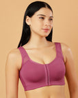 Front Closure Full Coverage Non Padded Non Wired Bra