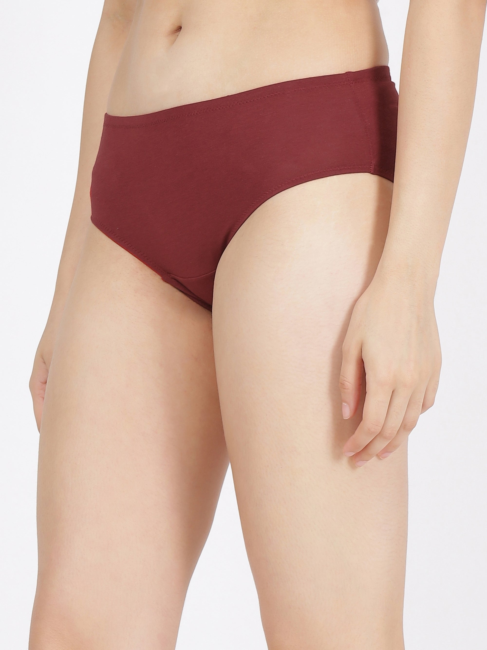 High Rise Full Coverage Cotton Modal Panty with Soft No-Mark Waistband
