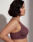 Triple-Layer Lace Cotton Full Coverage Minimizer Bra