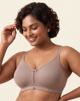 Triple-Layer No-Show Full Coverage Nylon Minimizer Bra