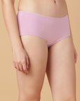 Mid Rise Cotton Hip Hugger Brief with Shiny Edge Waist (Pack of 3)