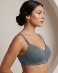 Lightly Padded Full Coverage Bra with Breezy Mesh Detail