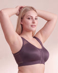 Front Closure Full Coverage Non Padded Non Wired Bra