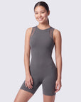 Princess Panel Boat Neck Swimsuit with Power Mesh Back