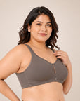 Full Coverage Minimizer Bra with No-Show Cups