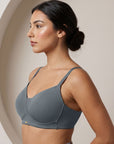 Lightly Padded Full Coverage Bra with Breezy Mesh Detail