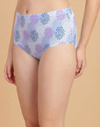 Tummy-Smoothing Printed High Waist Cotton Briefs – Pack of 3