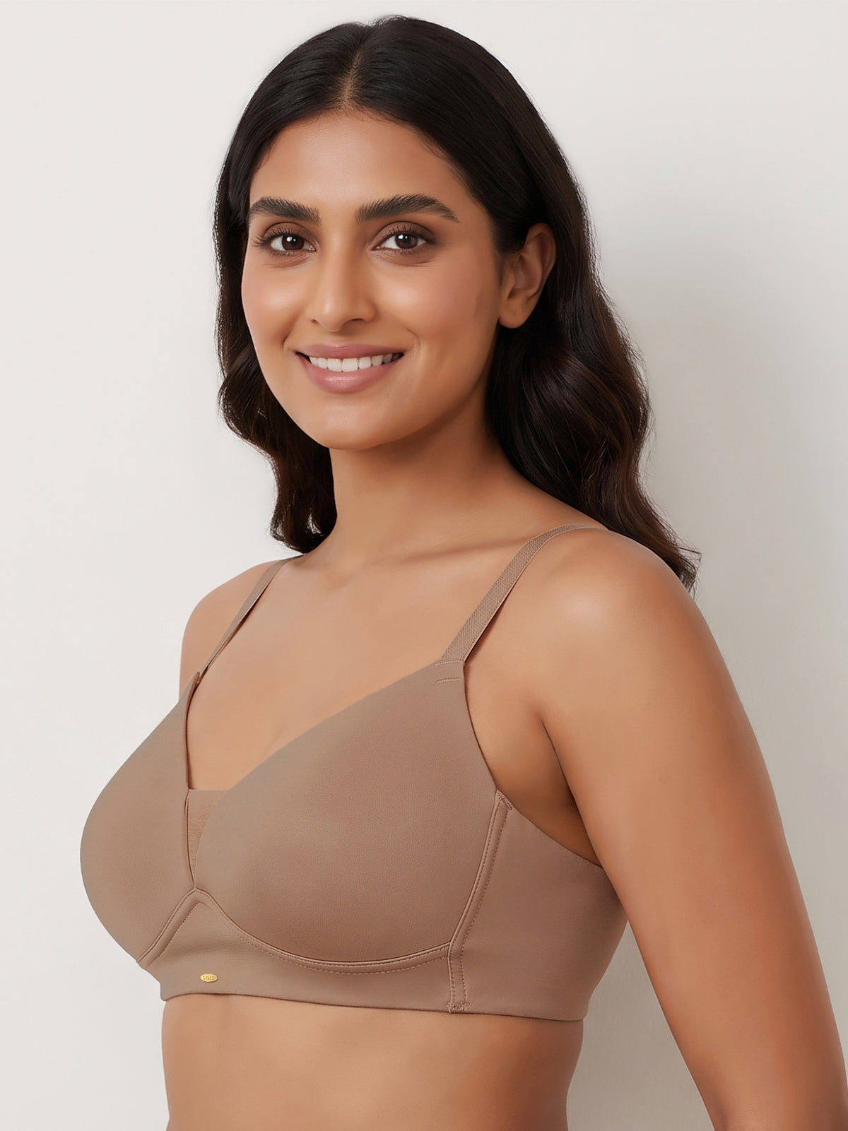 Lightly Padded Full Coverage Bra with Breezy Mesh Detail