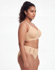 Full Coverage Minimiser Bra with High Waist Brief Set