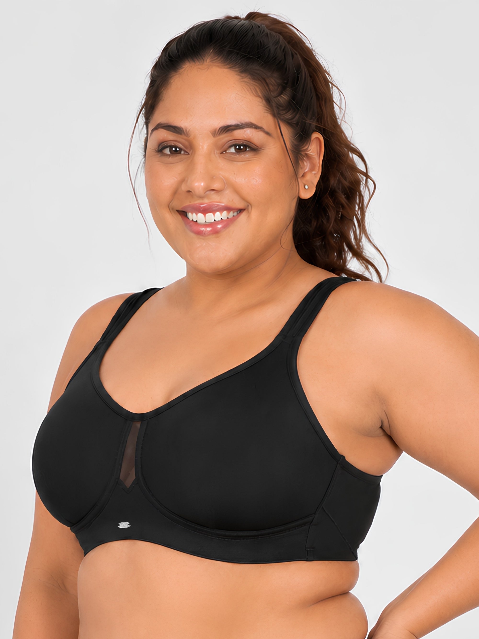 Full Coverage Minimizer Bra with No-Show Cups
