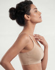 Seamless Cloud Soft Slip-on Lounge Bra with Detachable Straps