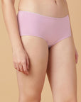 Mid Rise Cotton Hip Hugger Brief with Shiny Edge Waist (Pack of 3)