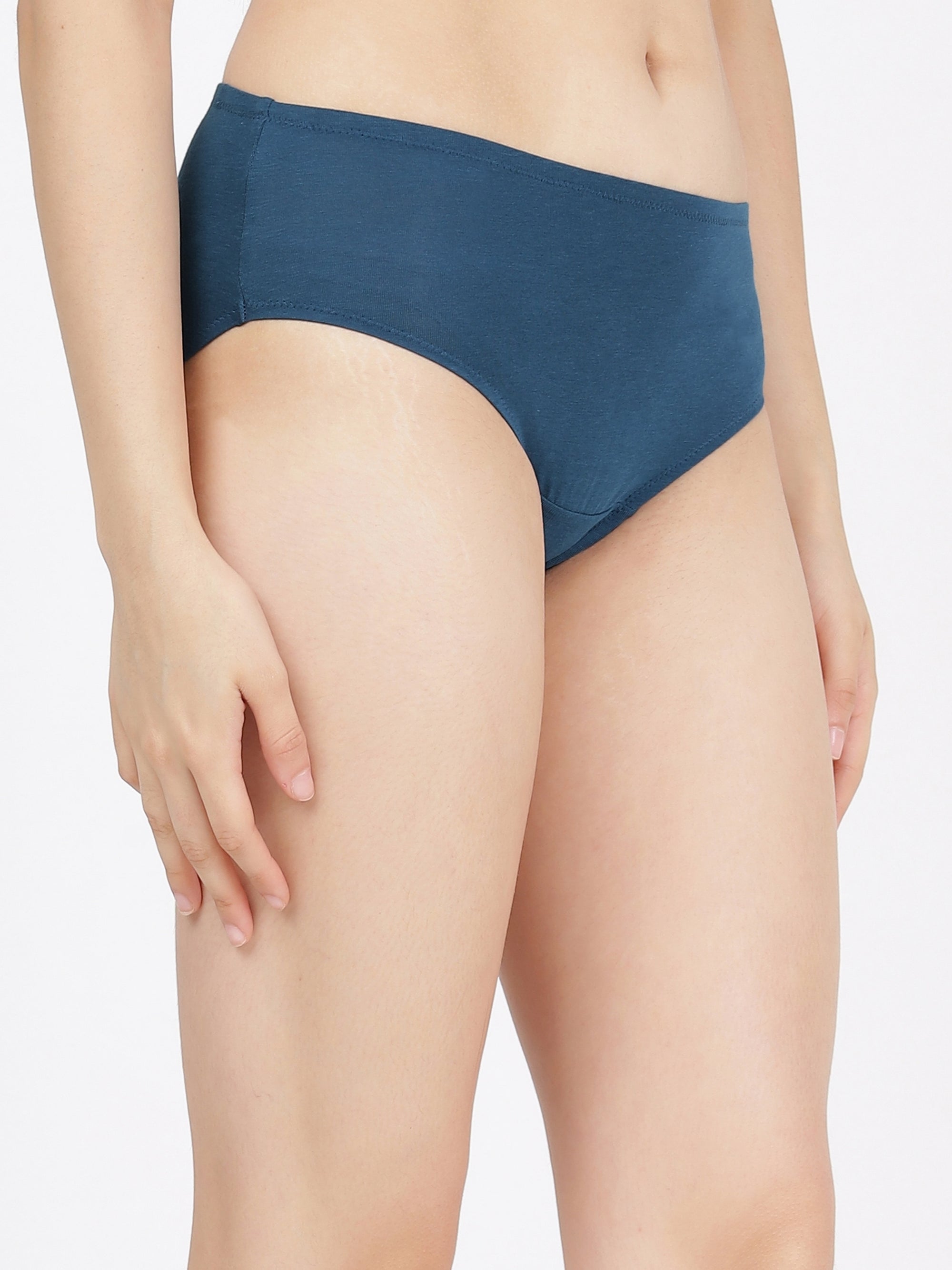 High Rise Full Coverage Cotton Modal Panty with Soft No-Mark Waistband