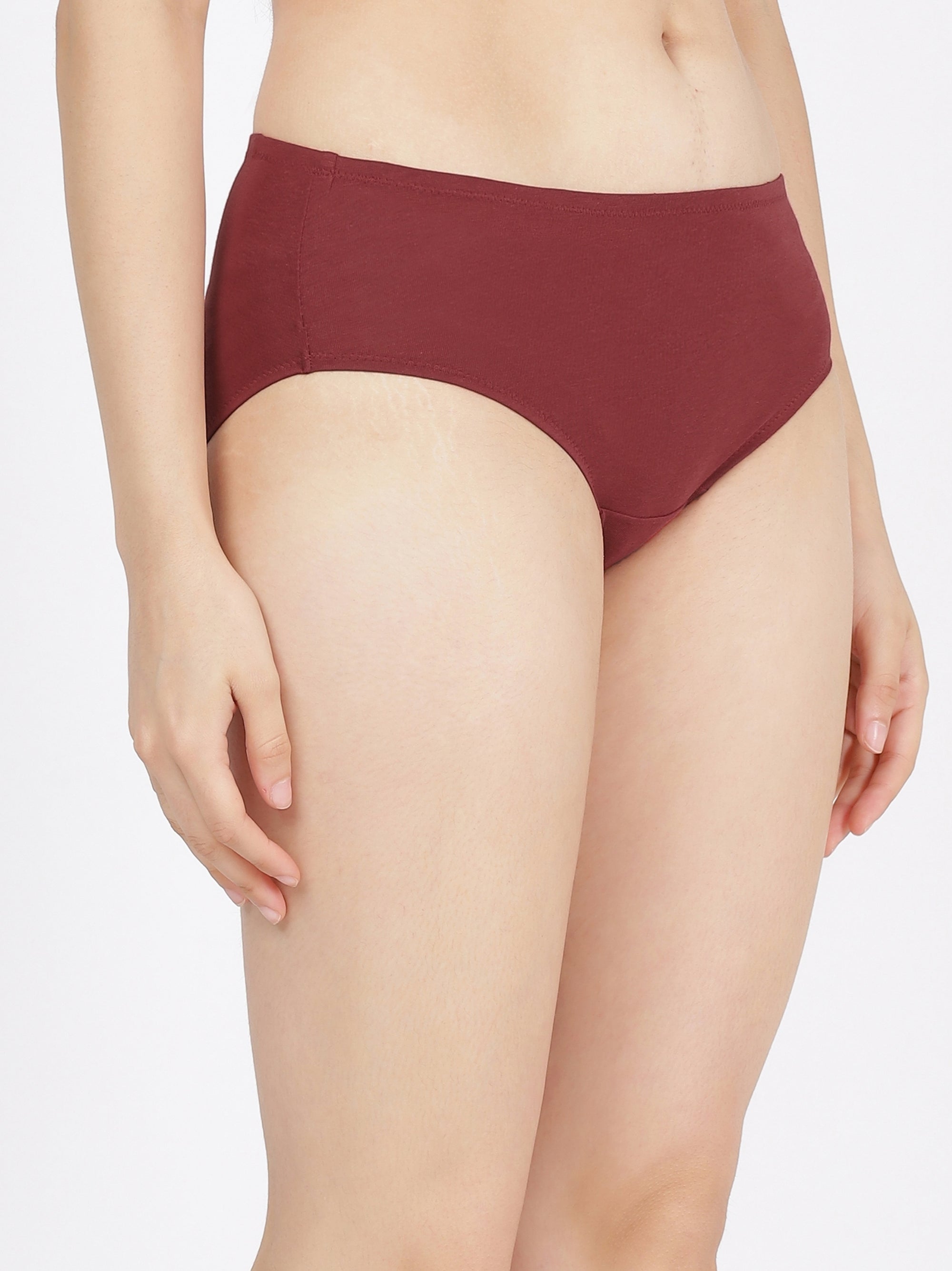 High Rise Full Coverage Cotton Modal Panty with Soft No-Mark Waistband