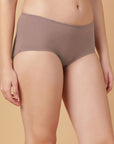 Mid Rise Cotton Hip Hugger Brief with Shiny Edge Waist (Pack of 3)