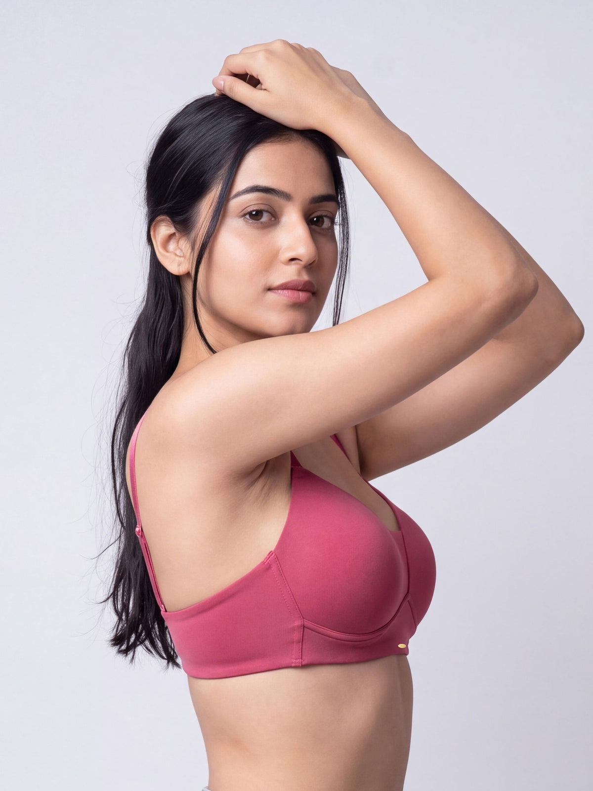 Lightly Padded Full Coverage Bra with Breezy Mesh Detail