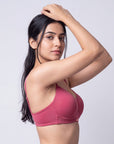 Lightly Padded Full Coverage Bra with Breezy Mesh Detail