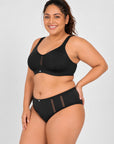 Full Coverage Minimiser Bra with High Waist Brief Set