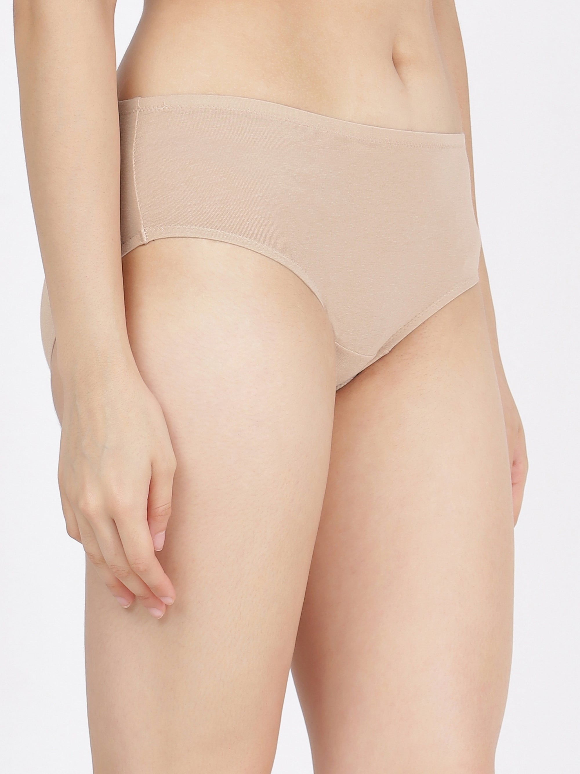 High Rise Full Coverage Cotton Modal Panty with Soft No-Mark Waistband