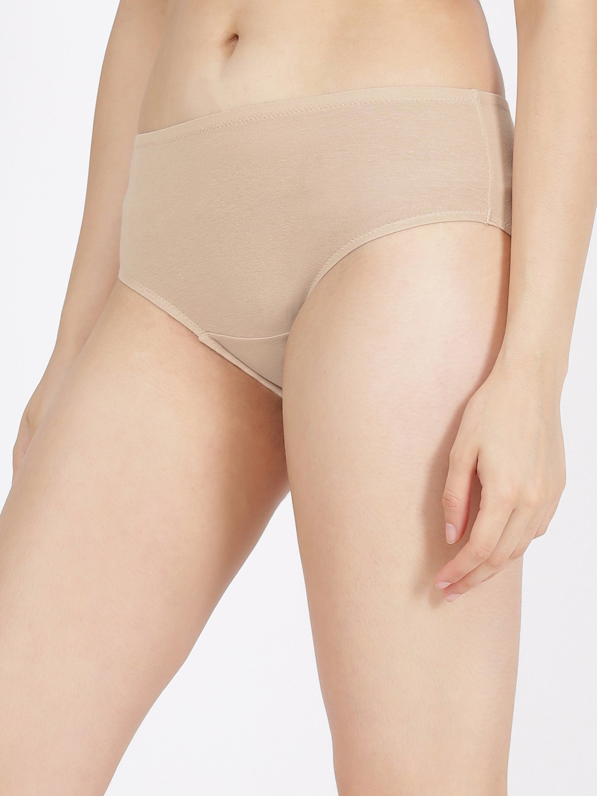 High Rise Full Coverage Cotton Modal Panty with Soft No-Mark Waistband