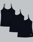 Cotton Spandex Super Soft Camisole for Girls (Pack of 3)- SGL-2