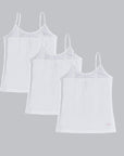 Cotton Spandex Super Soft Camisole for Girls (Pack of 3)- SGL-2