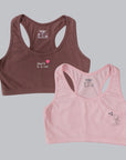 Cotton Spandex Racerback Solid Color Bra for Girls-SGL-4/ SGL-9