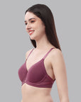 Full Coverage Padded Wired T-shirt Bra with Mesh Detailing CB-131