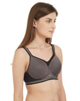 Full Coverage High Impact Padded Non Wired Sports Bra-CB-906