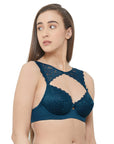 Semi/Medium Coverage Non Padded Wired Lace Demi Cup Bra (Pack Of 2) FB-545