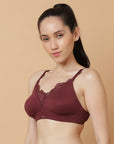 Medium Coverage Non Padded Non Wired Lace Bra