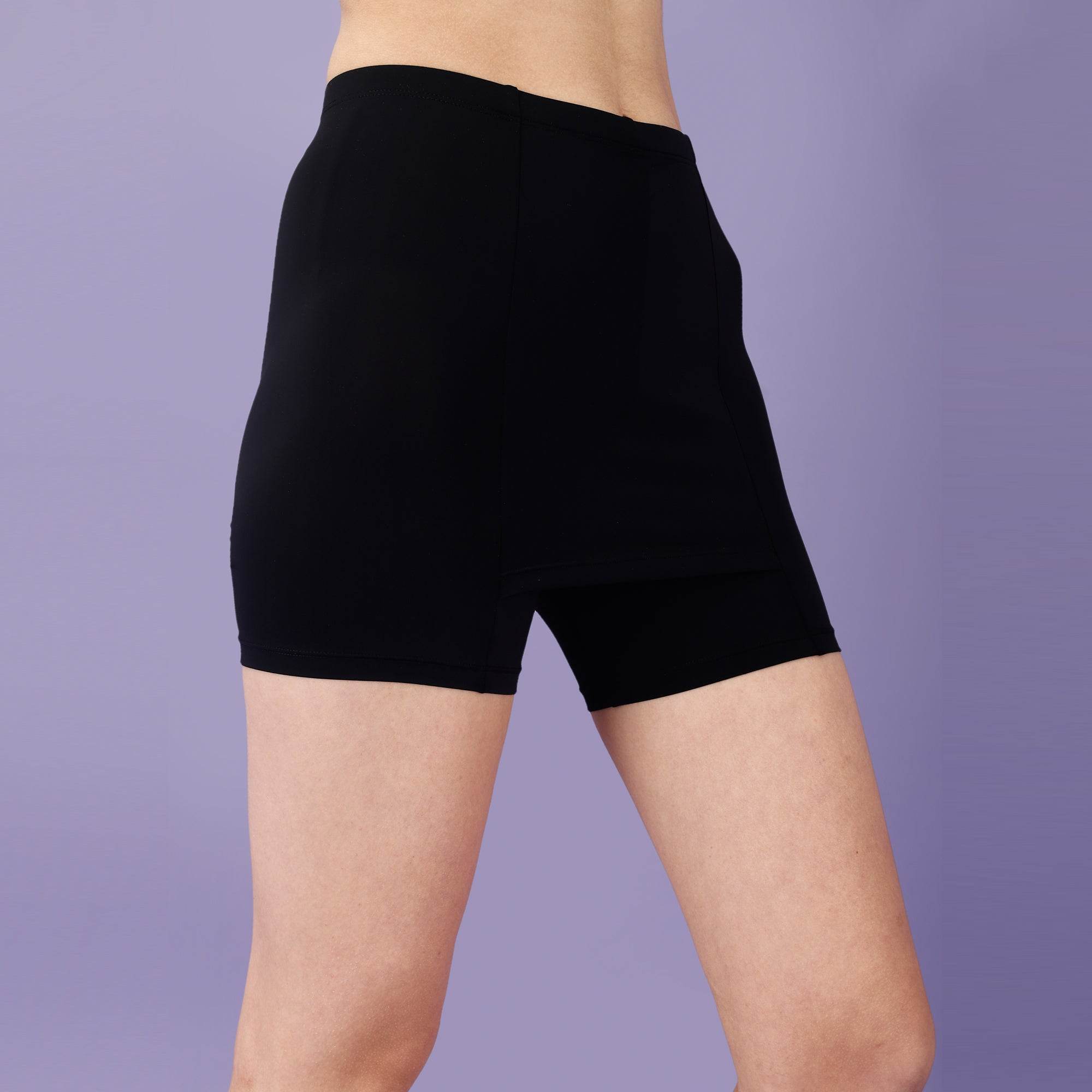 SOIE Woman - Mid Rise Above Knee Length Cycling Shorts with No V-Line - Cycling Shorts -for Women