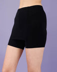 SOIE Woman - Mid Rise Above Knee Length Cycling Shorts with No V-Line - Cycling Shorts -for Women