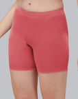 Solid Polyamide Spandex Mid Thigh Length Cycling Shorts- CS-4