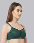 Full Coverage Non Padded Non Wired Lace Bra-FB-705