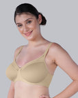 Ultra-Lightly Padded Non Wired Full Coverage Bra with Spacer Cups-CB-143