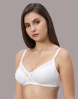Non Padded Non Wired Medium Coverage Cotton Spandex Bra